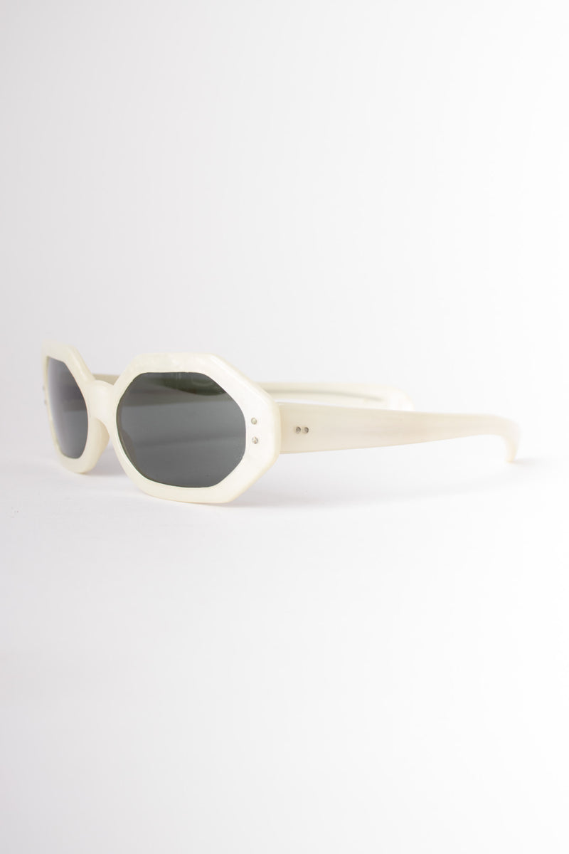 Omura France Octagonal Pearl Sunglasses