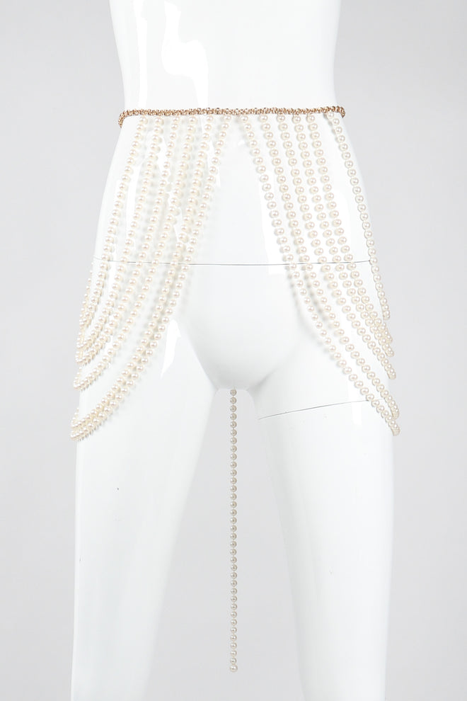 Recess Los Angeles Vintage Richelieu by Bill Smith Pearl Bra & Skirt Bodychain Set