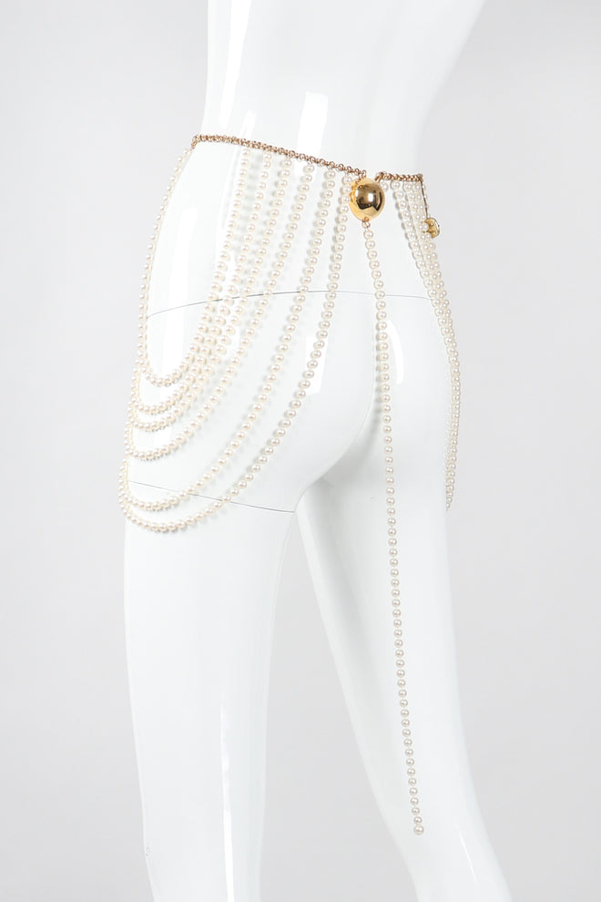 Recess Los Angeles Vintage Richelieu by Bill Smith Pearl Bra & Skirt Bodychain Set