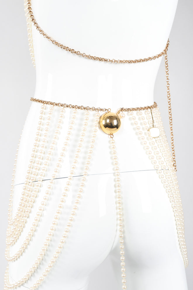 Recess Los Angeles Vintage Richelieu by Bill Smith Pearl Bra & Skirt Bodychain Set