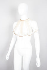 Pearl Chain Body Chain Collar Wedding Bridal Capelet 