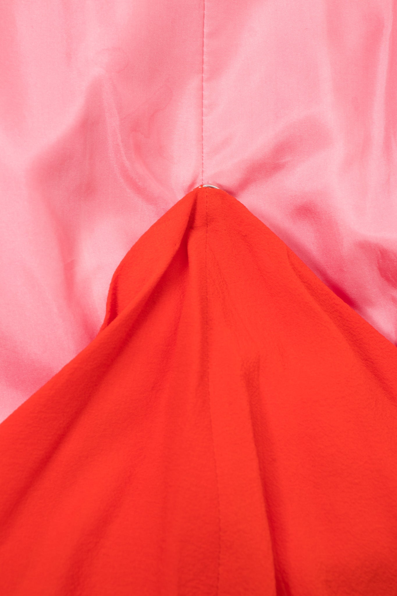 Vintage Silk Chiffon Strawberry Shortcake Ombre Ruched Gown & Shawl