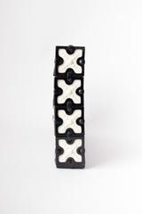 Plastic cross Tile Vintage Clutch Purse 1940s 1950s