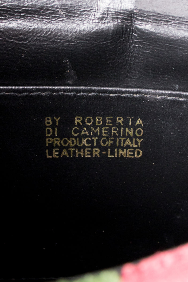 Roberta Di Camerino Velvet Striped Envelope Clutch