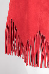 K.Baumann Embellished Studded Suede Fringe Overskirt Belt