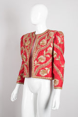 Jeanette for St. Martin Embellished Silk Bolero Jacket