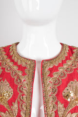 Jeanette for St. Martin Embellished Silk Bolero Jacket