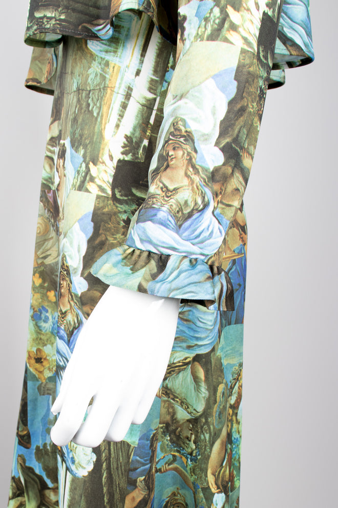 Pop Renaissance Painting Art Vintage Dress & Jacket Set