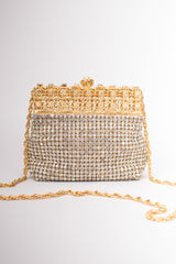 Rosenfeld Liquid Crystal Rhinestone Glitter Filigree Shoulder Bag