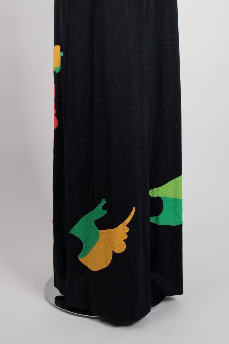 Giorgio Sant'Angelo 4U2 Keyhole Appliqué Jersey Dress