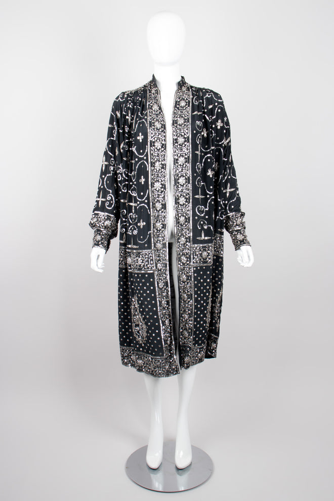 Sistermax Mixed Metallic Sequin Duster Jacket