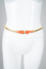 St. John Enamel Stretch Expansion Skinny Belt