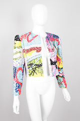 Jeanette for St. Martin Kastenberg Abstract Artist Painter Sequin Art Jacket