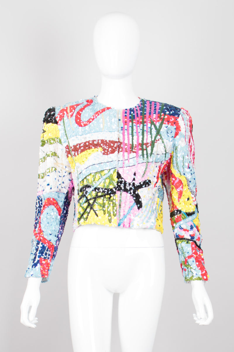 Jeanette for St. Martin Kastenberg Abstract Artist Painter Sequin Art Jacket