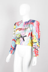Jeanette for St. Martin Kastenberg Abstract Artist Painter Sequin Art Jacket