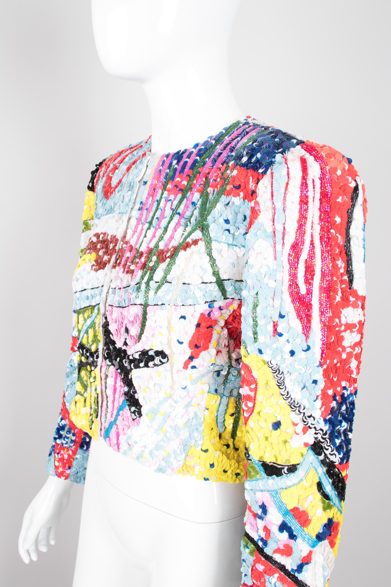 Jeanette for St. Martin Kastenberg Abstract Artist Painter Sequin Art Jacket