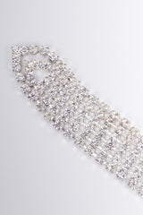 Rhinestone Necktie Vintage Necklace