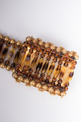 William de Lillo Vintage Glass Tortoiseshell Bead Belt