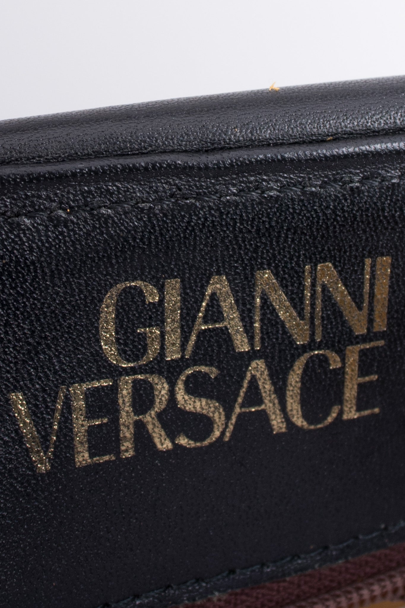Gianni Versace Baroque Wild Flower Leopard Print Leather PVC Doctor Bag