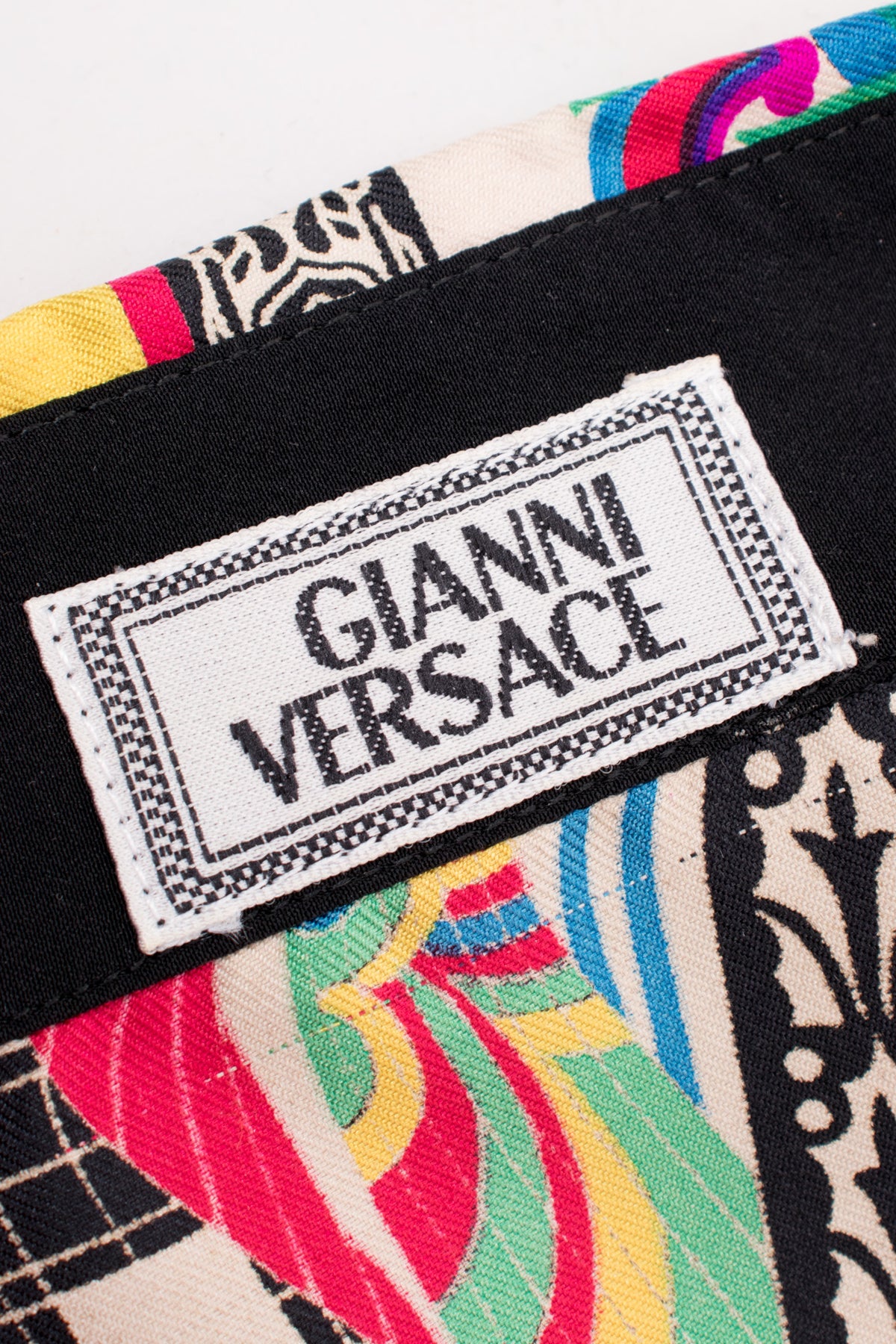 Gianni Versace Mixed Print Silk Shirt – Recess