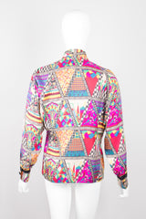 Gianni Versace Mixed Print Silk Shirt