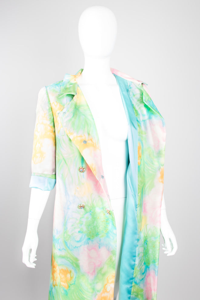John Hogan Silk Spring Watercolor Painter Coat