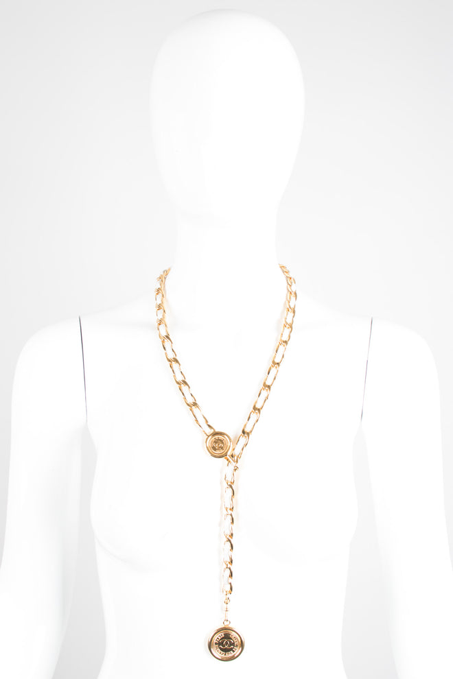 Chanel White Woven Leather Chain Belt Cardi B Linda Evangelista